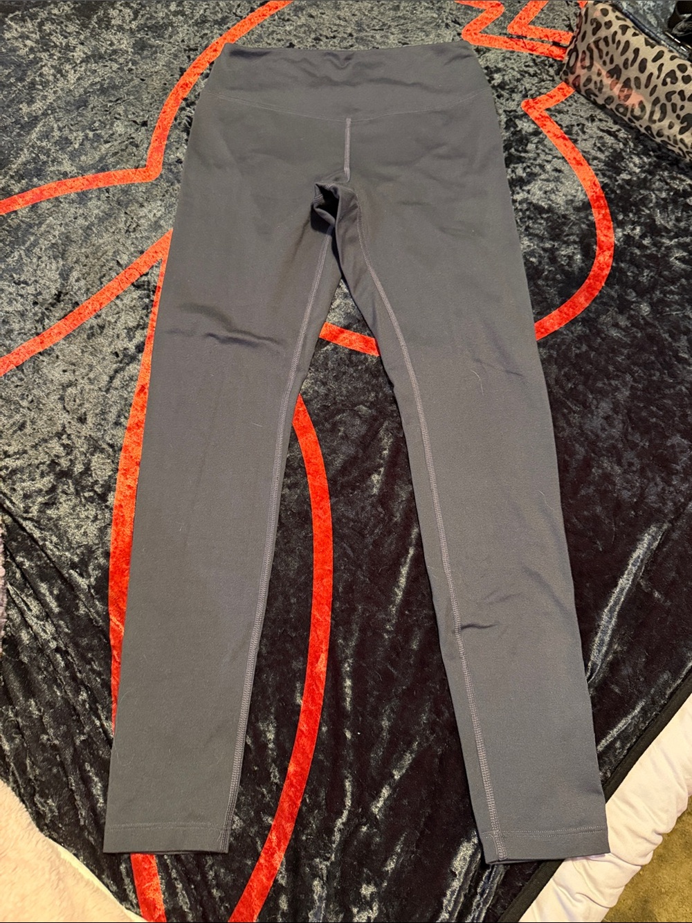 PINK Victoria's Secret dark grey fleece Leggings